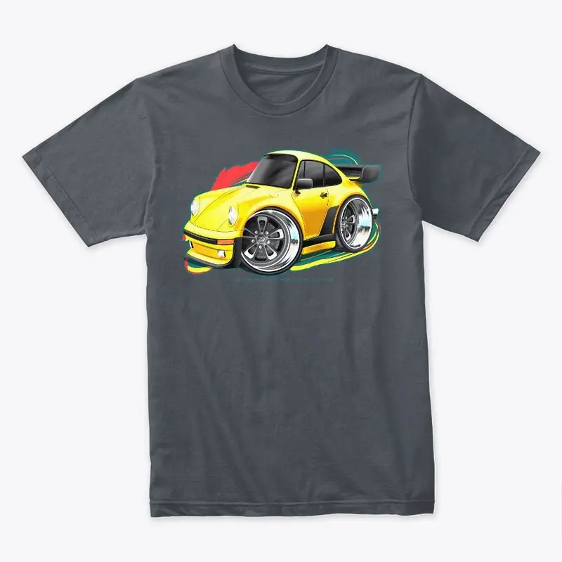 Cartoon Yellow Turbo 930 Style T-Shirt