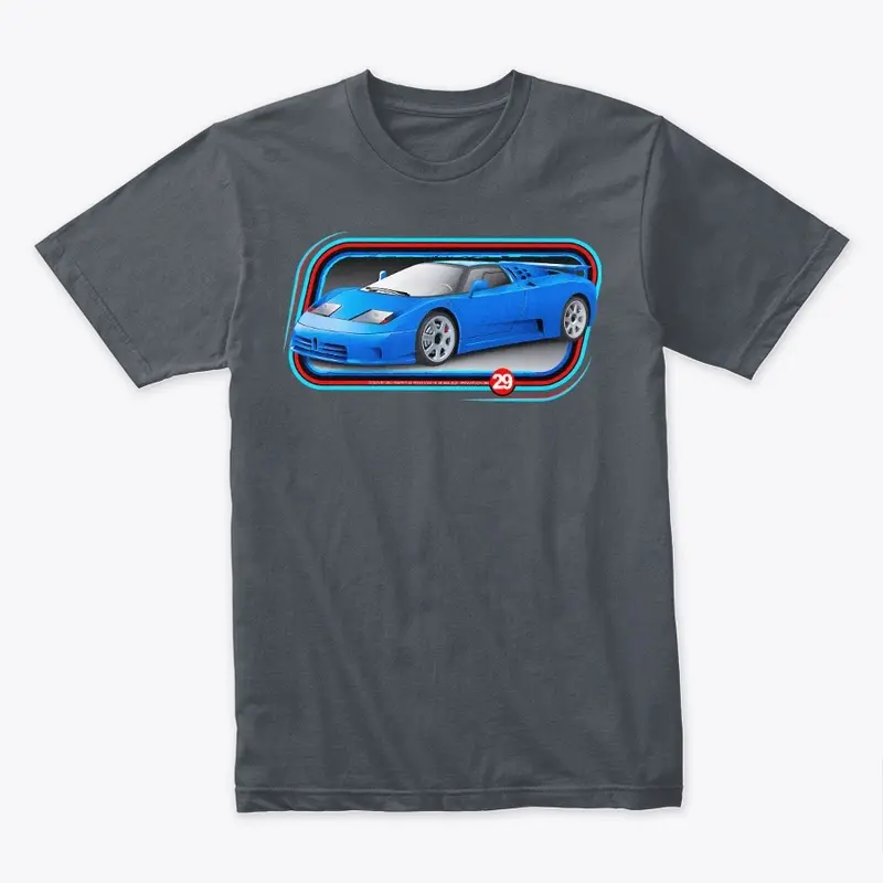 EB110 Style Exotic Car T-Shirt