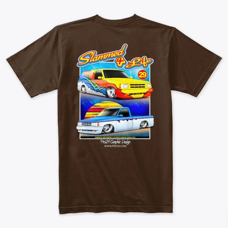 Slammed 4 Life Lowrider Mini Truck Shirt